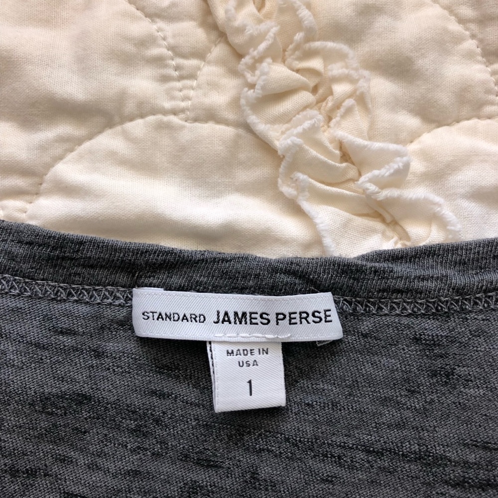 James Perse Colorblock Boxy Tee - Picture 3 of 6